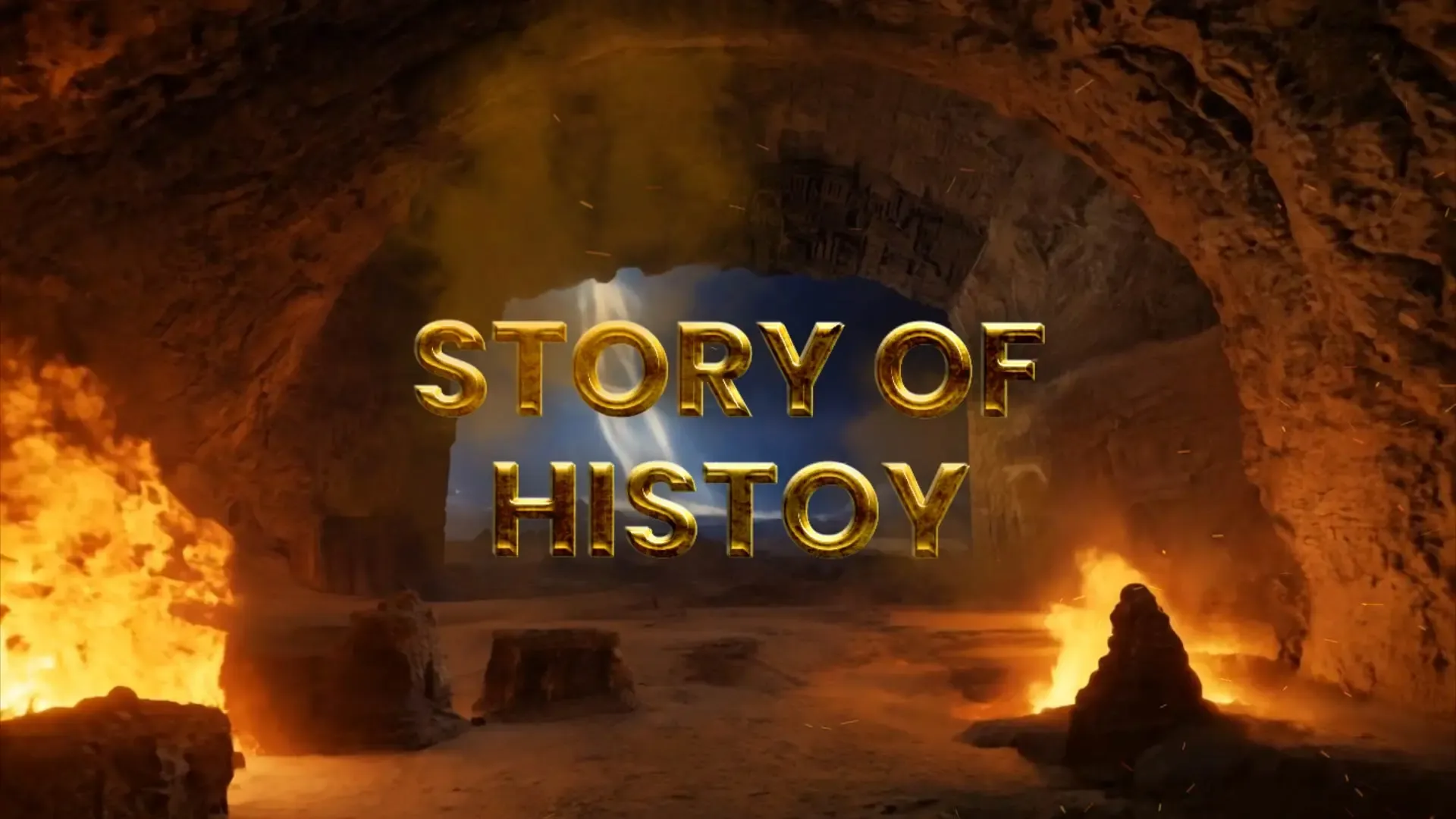 Cinematic Title Animation for History Story Intro